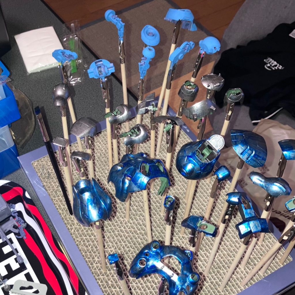 ガンダムグシオン 筆塗り キャンディ塗装–3枚目/制作者：ChofuCraftWorks