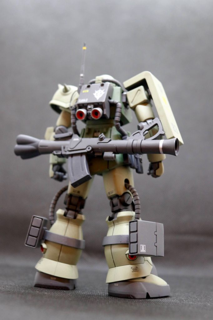 塗装はスプレー缶で全塗装。使ったのはAS-29 灰緑色TS-78 フィールドグレイTS-4 ジャーマングレイ