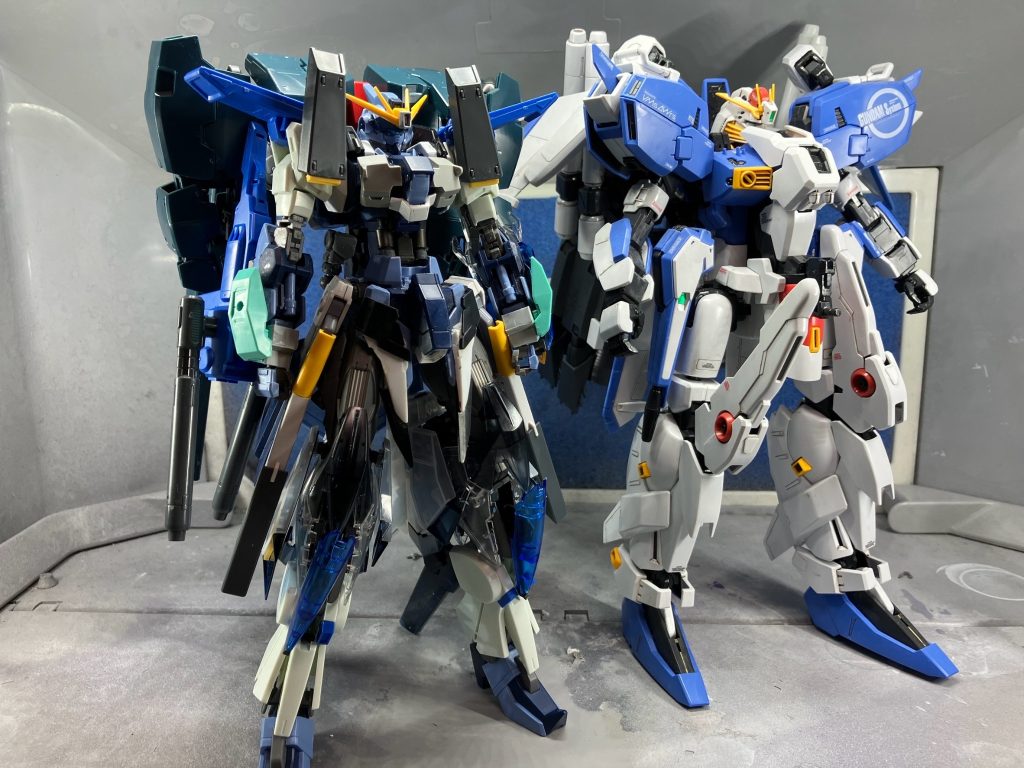 やり過ぎたぁ……気が付けばMG Ex-sとほぼ同じサイズになってました