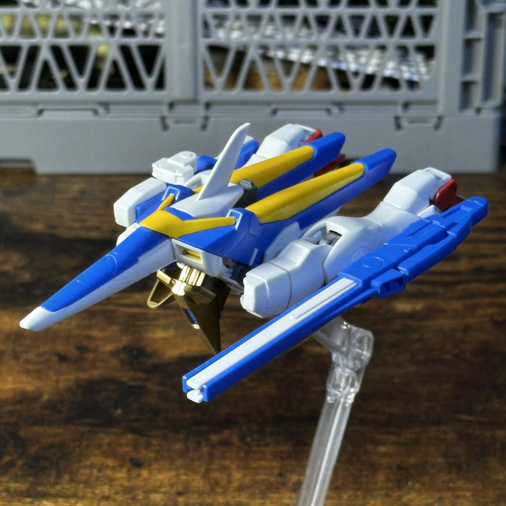 作品名：V2アサルト・ボトムファイター<p>メガビームライフルのバレルユニットとコントロールユニットを分離して左右のハードポイントに懸架出来るようにしました</p>
