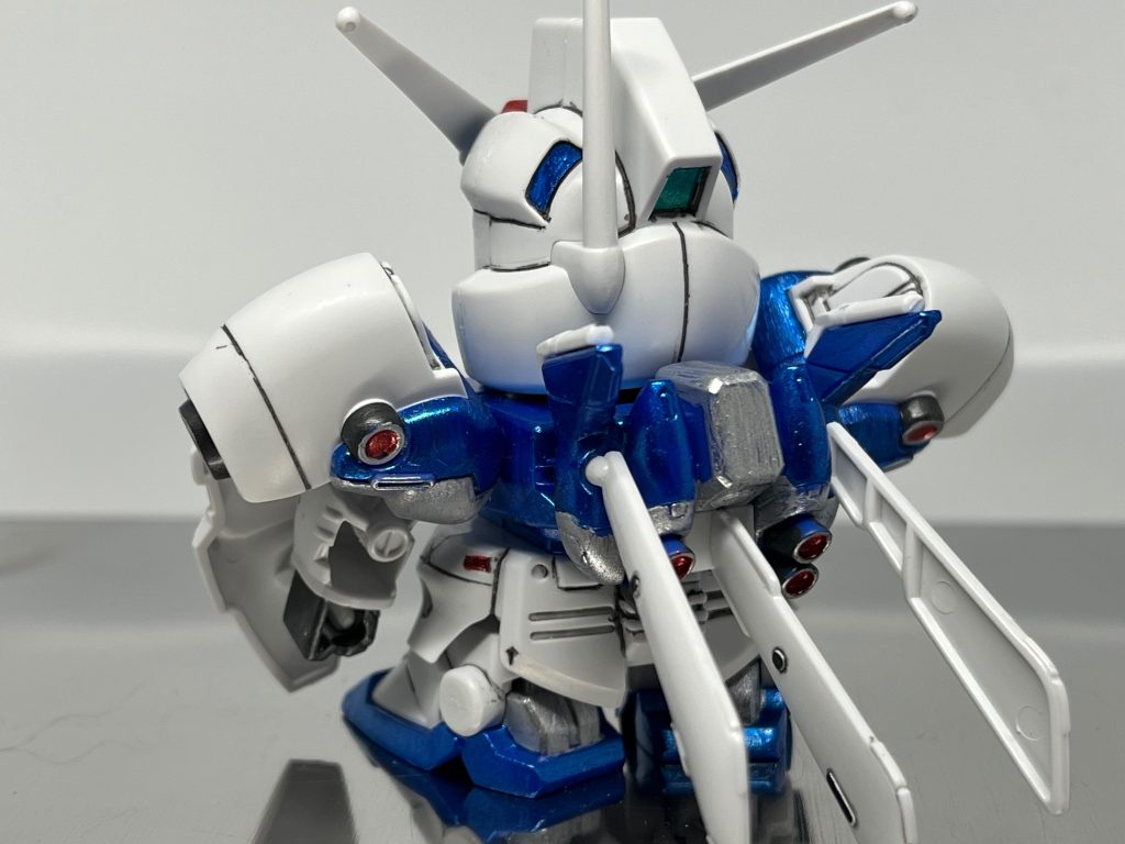 珍しいバックショット。