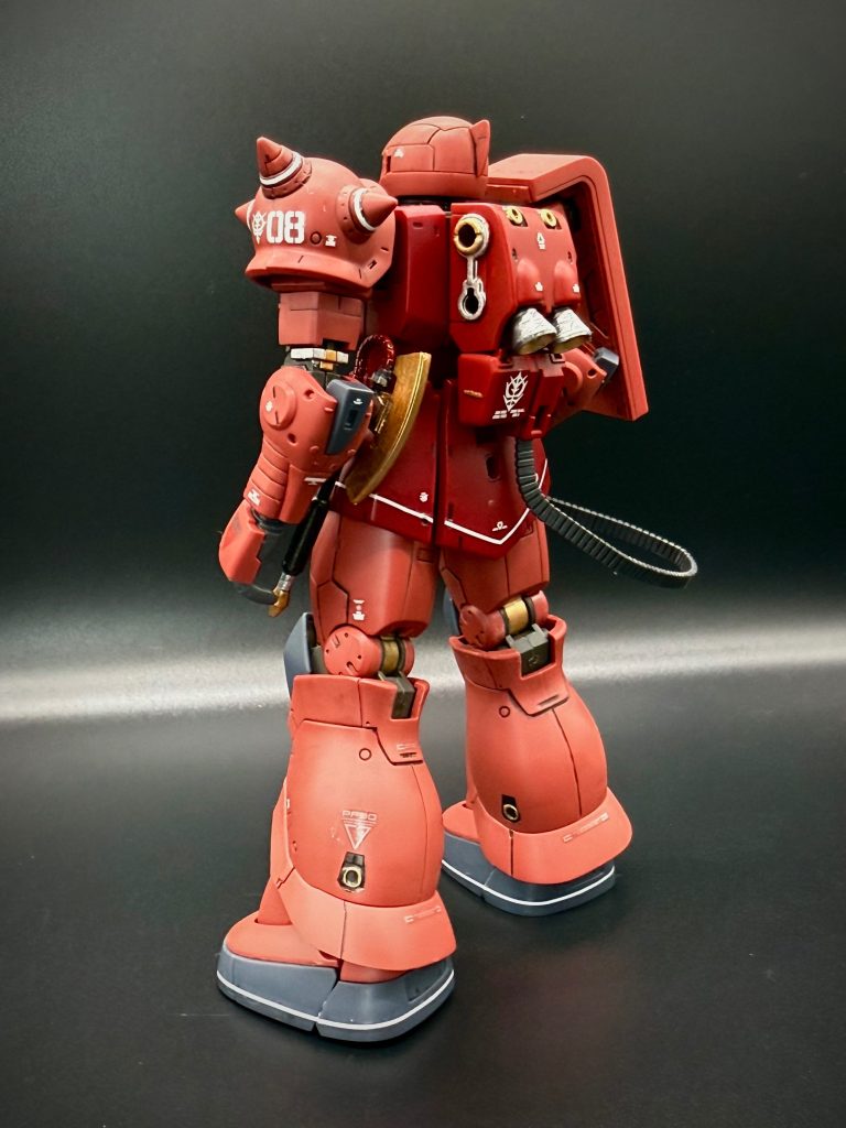 HG 1/144 MS-05S シャア専用ザクI–4枚目/制作者：デザ
