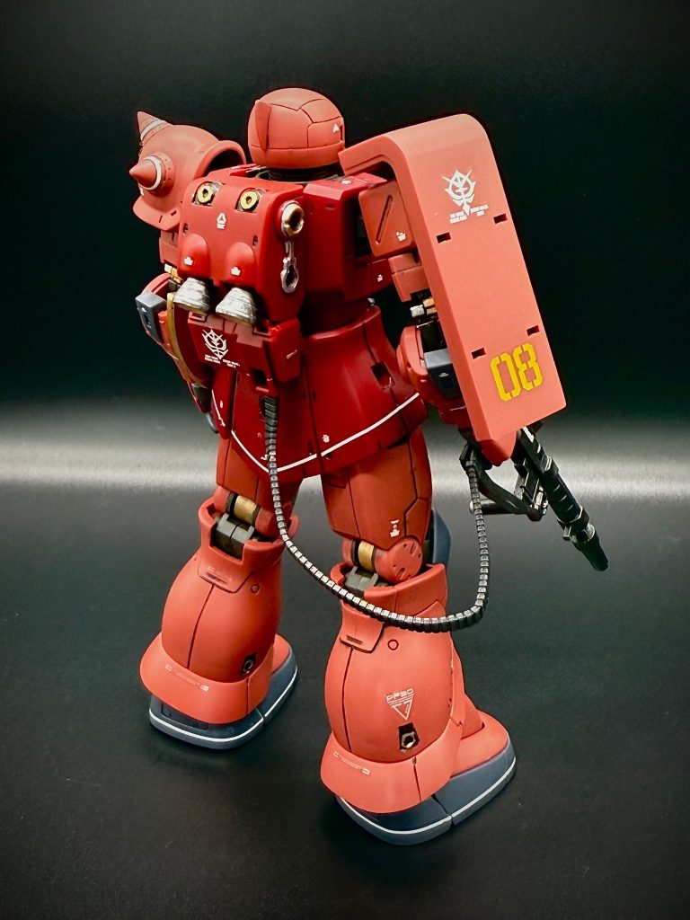 HG 1/144 MS-05S シャア専用ザクI–5枚目/制作者：デザ
