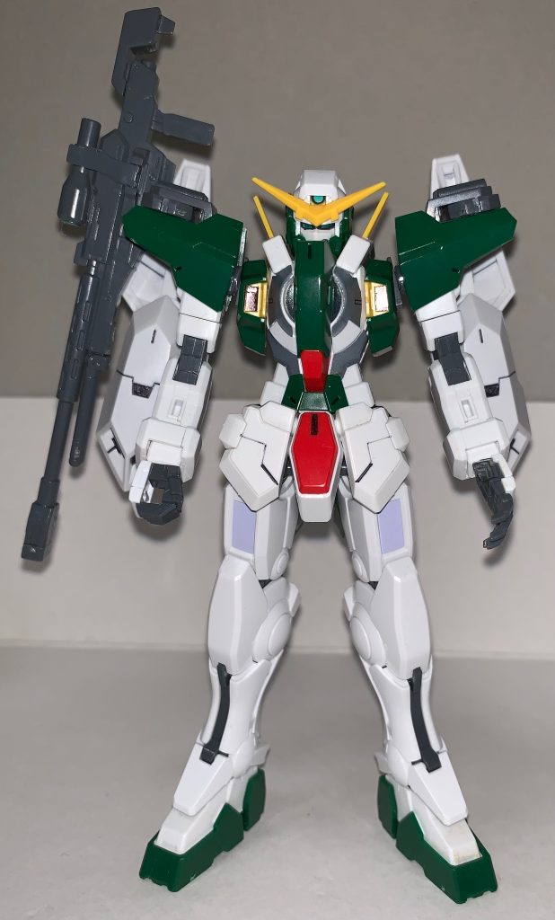 GNセンサーシールドⅡの展開状態です第2世代ガンダムのサダルスードタイプFから着想を得ています