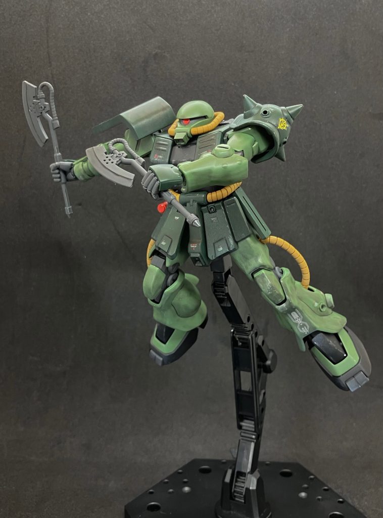 　キット指定ではいわゆるフリッツヘルム型ですが、通常版の頭部もちゃんと用意しています。