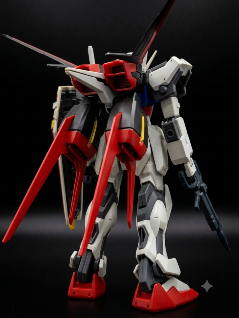 関節がへたっているので、ポージングできません(gundam-kao5)