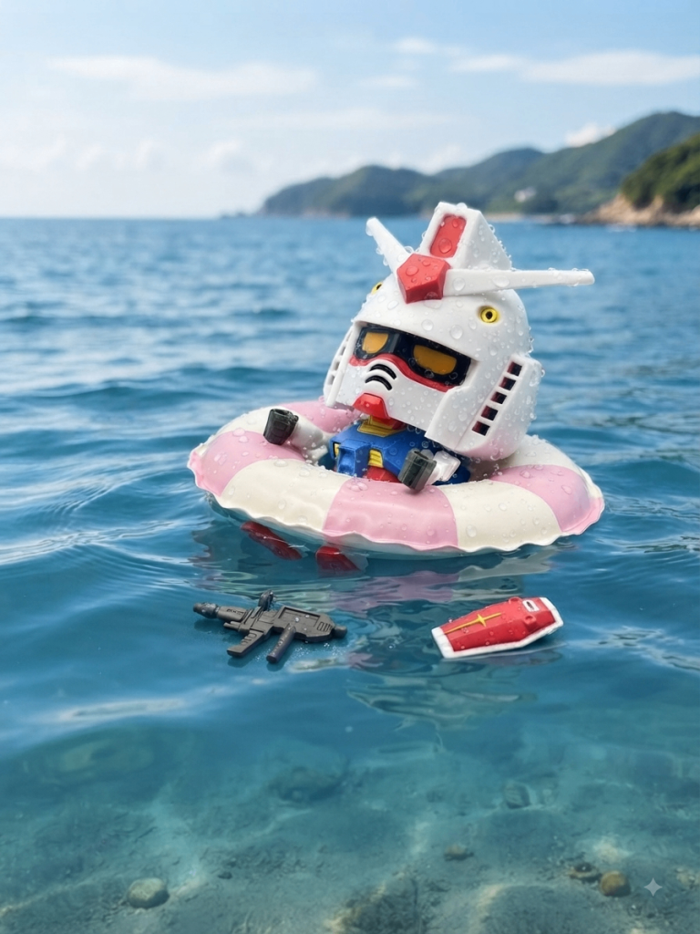 ガンプラくんの夏休み☀️