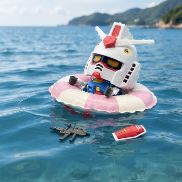 ガンプラくんの夏休み☀️