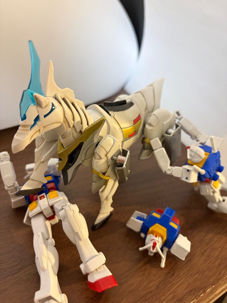 親子作品　荒ぶる軍馬