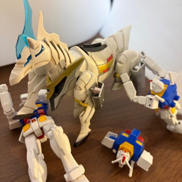 親子作品　荒ぶる軍馬