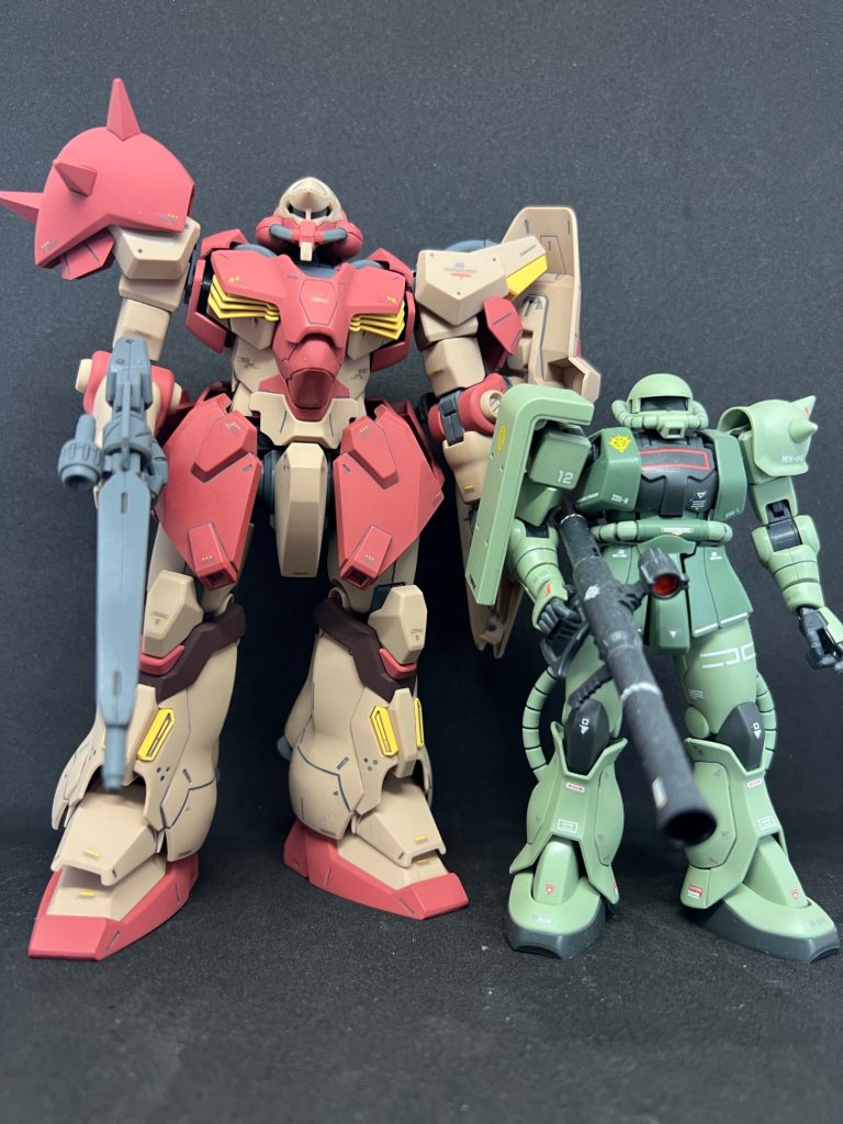 ご先祖様(?)と2ショット( ^ω^ )メッサーをザク色に塗装してみても面白いかも(*'ω'*)