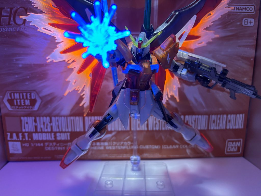 初めてのメカニカルコア風に挑戦❗️ハイネ専用デスティニーガンダム【クリアカラー】