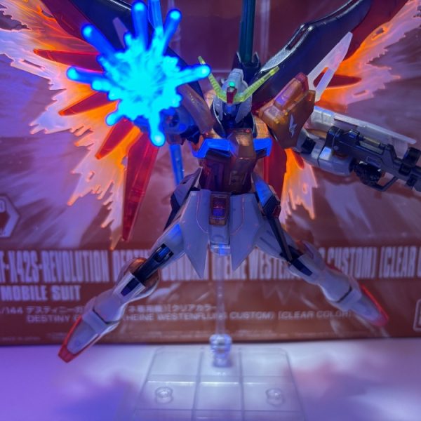 初めてのメカニカルコア風に挑戦❗️ハイネ専用デスティニーガンダム【クリアカラー】