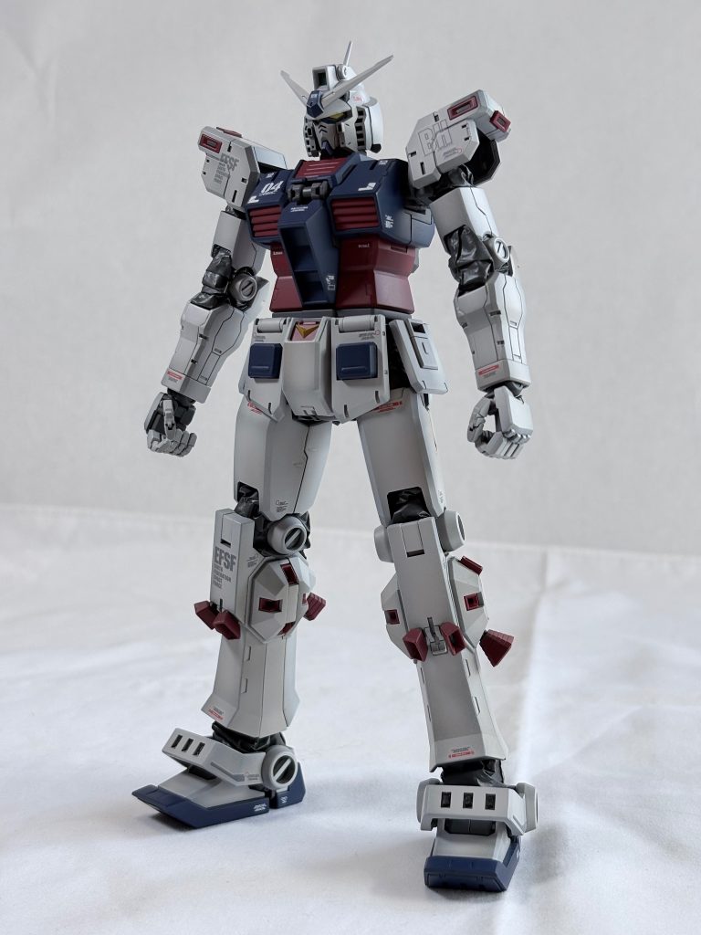 ガンダムは、箱絵のような感じで、下地にサンディブラウンからの灰色9号で塗装しました！