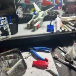 たまには戦艦を…ミニキットのガンダムがとろけてるみたいな造形…笑