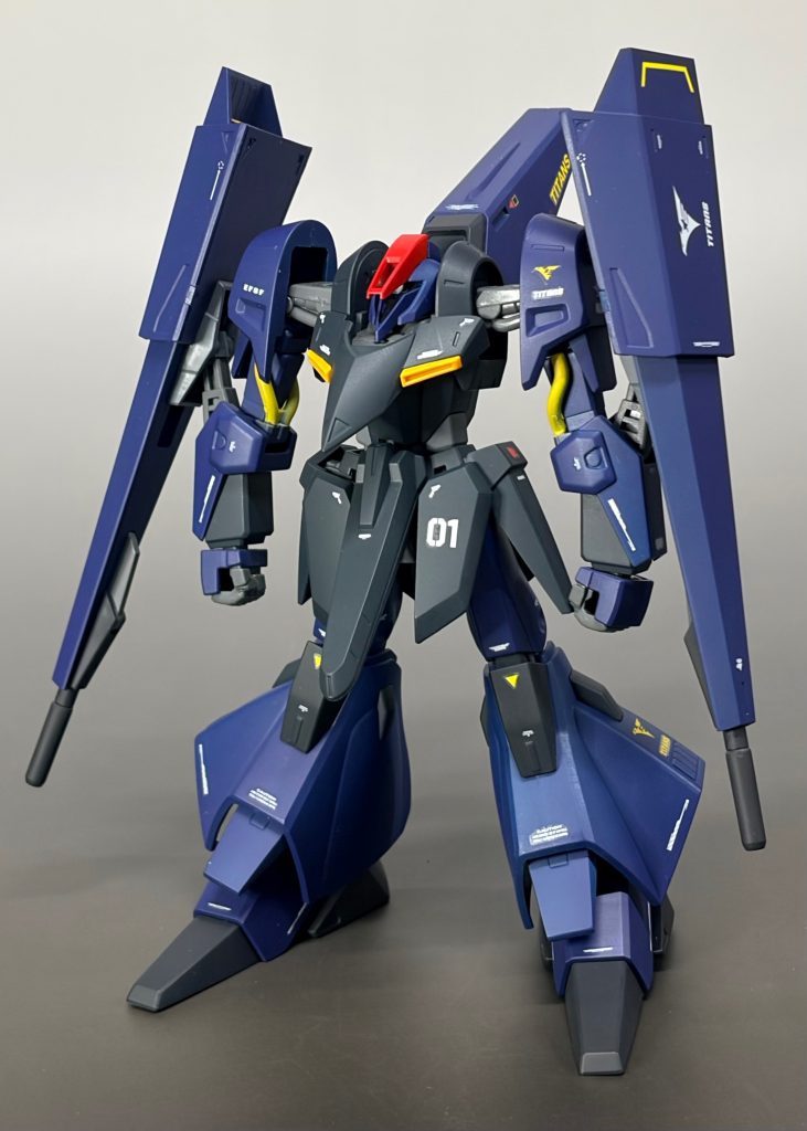 HG ギャプランをティターンズカラーに全塗装。久しぶりのティターンズカラー作品です。