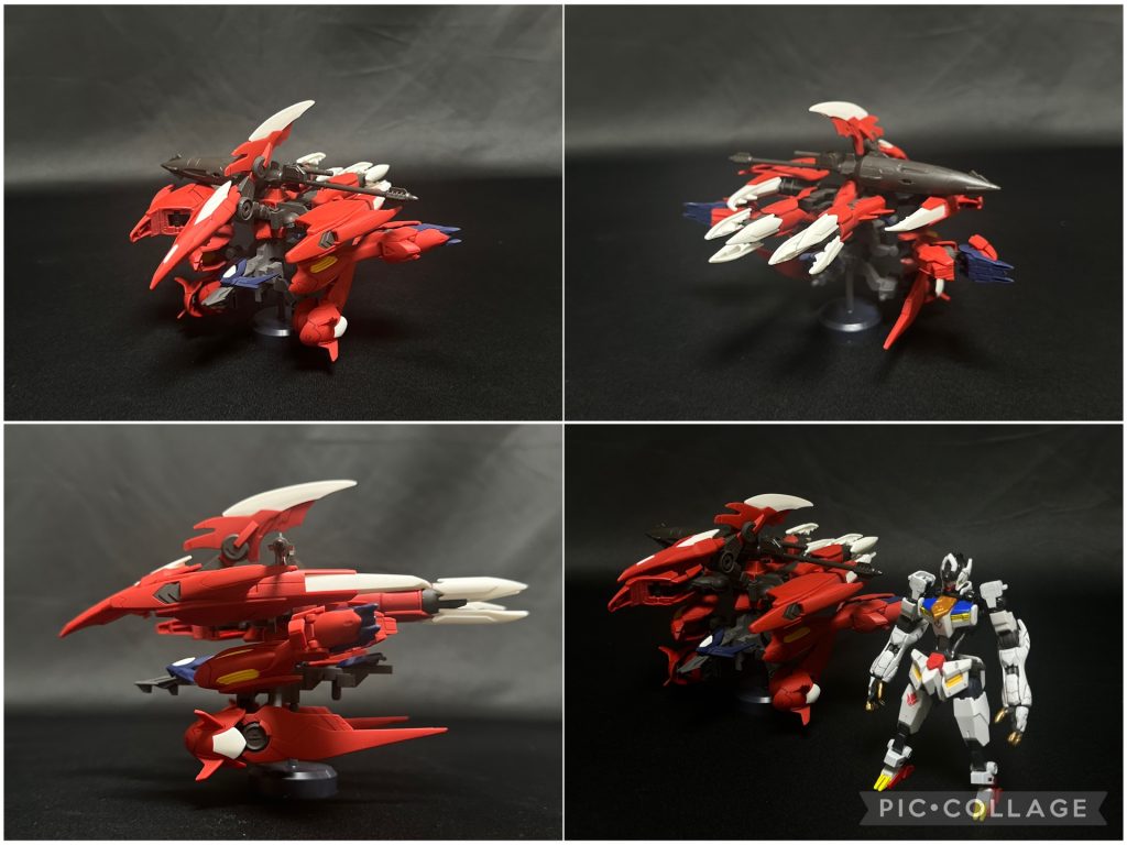 アメイジングユニットアーマーさせた本機の支援機。バックパックのせいか大型っぽくなっている