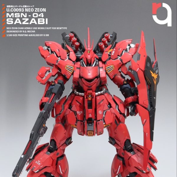 3Dプリントで製作したサザビー【MSN-04 SAZABI】
