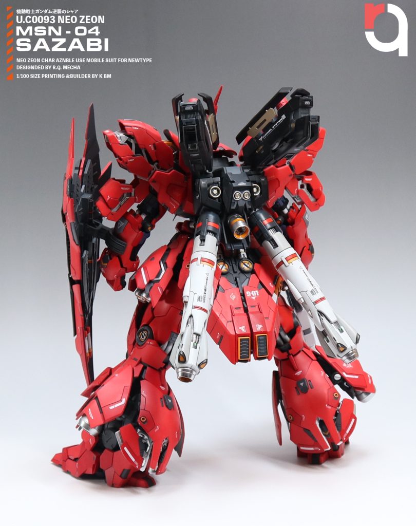 3Dプリントで製作したサザビー【MSN-04 SAZABI】–3枚目/制作者：kang-kun