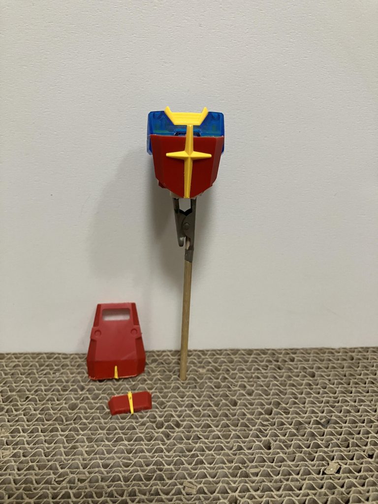 作品名：EGガンダムで工作<p>工作完了 塗装していきます。</p>
