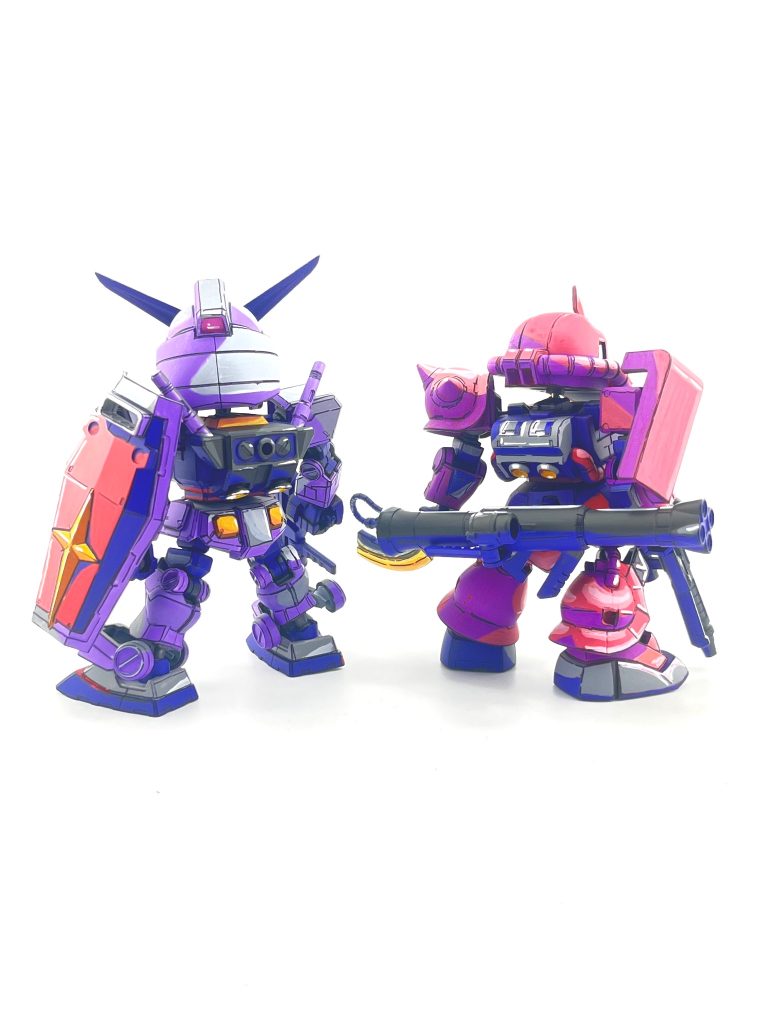 SDCSガンダム&シャアザクセット–3枚目/制作者：7se