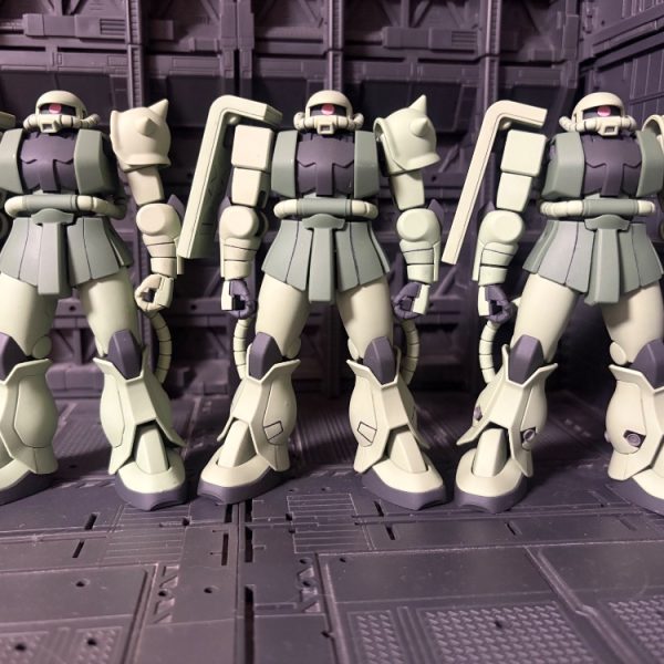 MS-06F  量産型ザクII (比較)