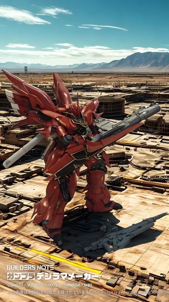シナンジュの武装で1番好きなのがバズーカ盾にマウントしている姿がカッコいいです