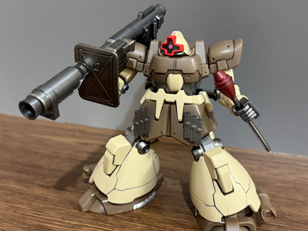 古いキットなのかあんま色分けされてないとこありますねシュツルムファウストは一色でしたが上は赤にしました