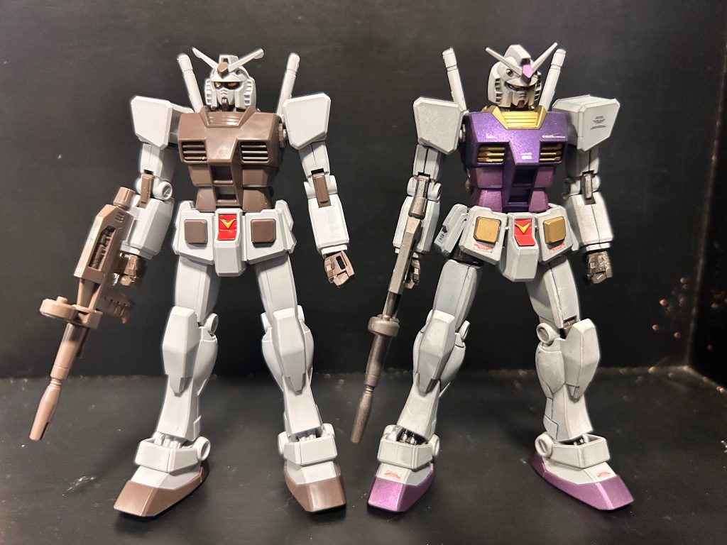 んで、ミュージアムでやったオリジナルカラーに塗装！　結局、薄グレーと紫になってしもた