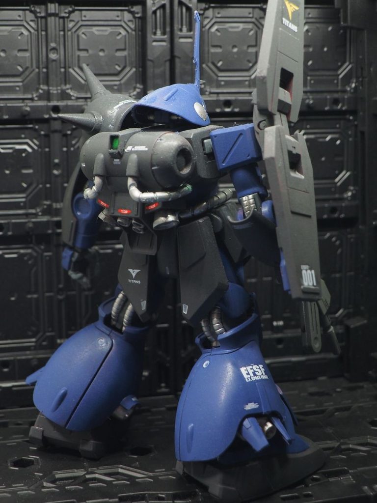 この色にすると、悪役マラサイがもっと悪く見えるのが不思議(gundam-kao5)
