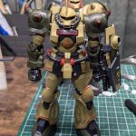 うりゃっと。オリーブドラブがいちど固まりかけてたのを無理やり溶かしたやつだったの[…]