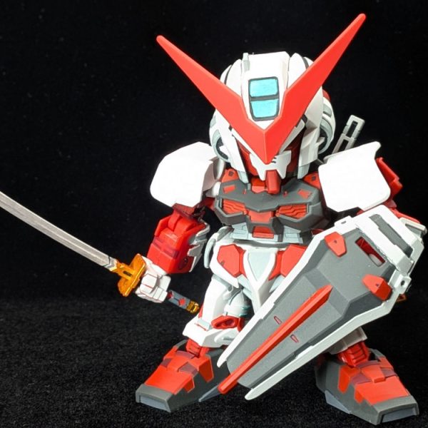 アストレイレッドフレーム SDガンダムEXスタンダードを筆塗りしました