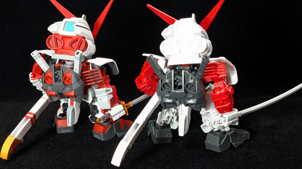 アストレイレッドフレーム SDガンダムEXスタンダードを筆塗りしました–9枚目/制作者：くらくらプラモ