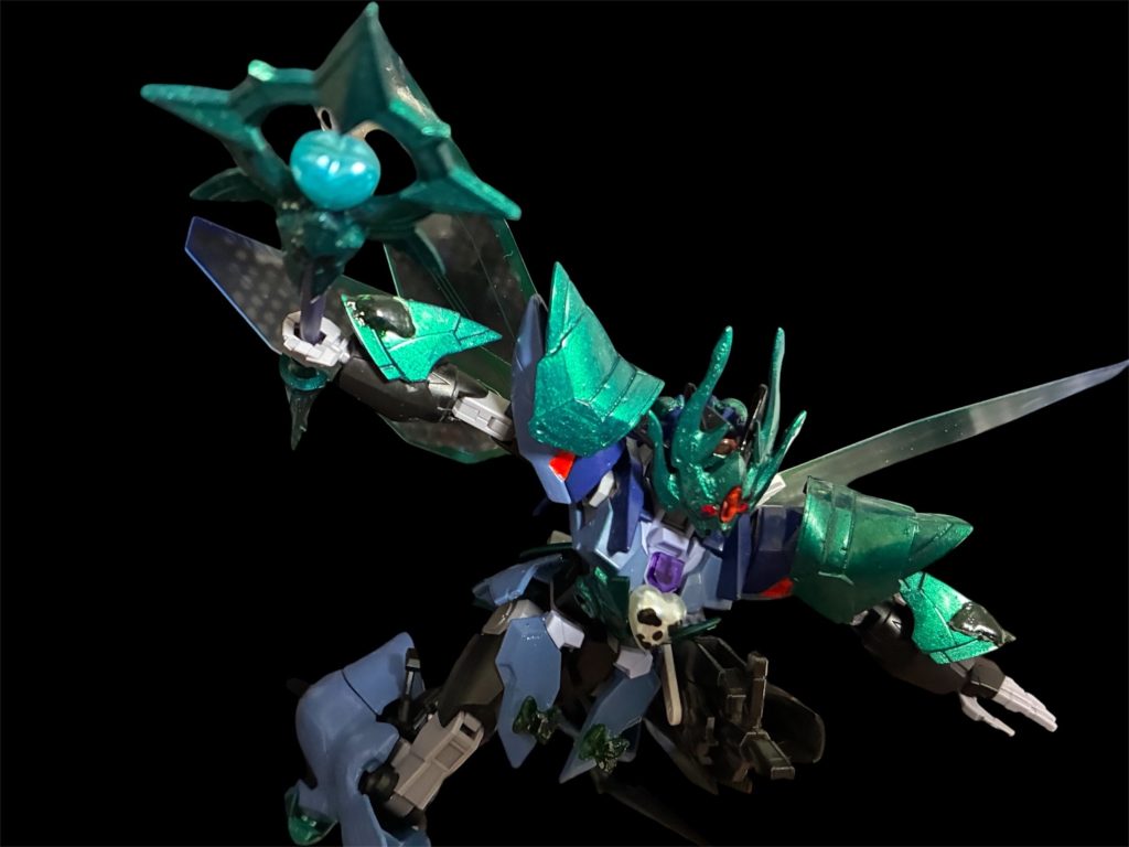 固定装備の「ルイン　オブ　デス」。30mfクラスアップアーマーと百均のデコシールでミキシング^_^