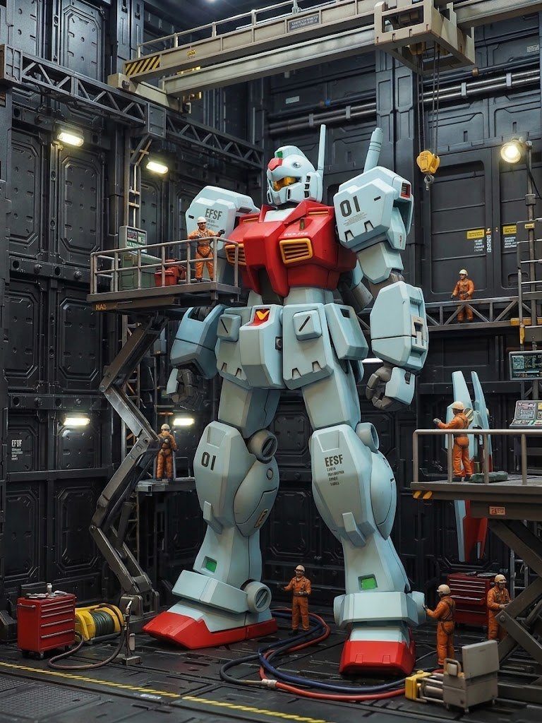 ＡＩ生成しました(gundam-kao2)