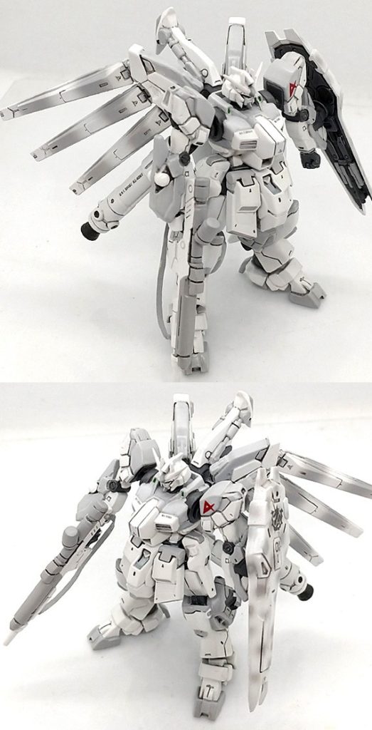 改修塗装完成品 Hi-ν ガンダム ロールアウトカラー (出渕氏イラストアレンジ） ガンダムアーティファクト–2枚目/制作者：ランゼル