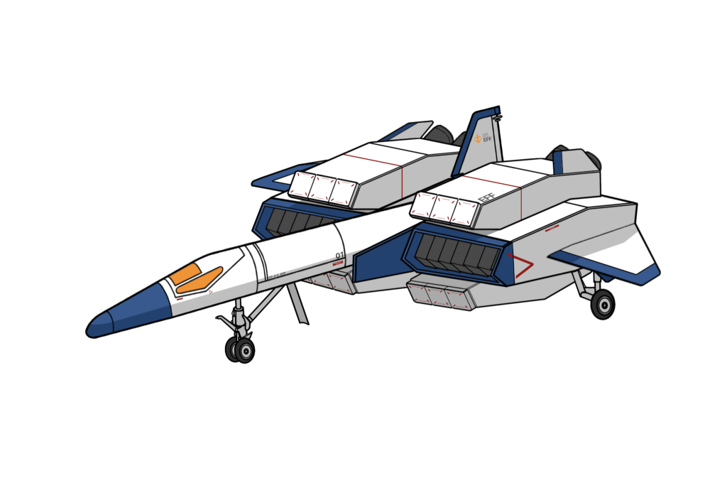 作品名：FF-3 C [Saverfish Type-C]<p>セイバーフィッシュの改修型です。 基本的に自分が描いたものは立体でつくります。 つまりそういうことです。</p>
