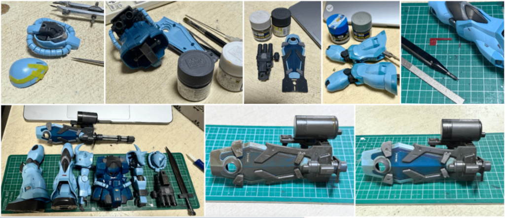 MSｰ07Bｰ3グフカスタム–8枚目/制作者：しるばにあ