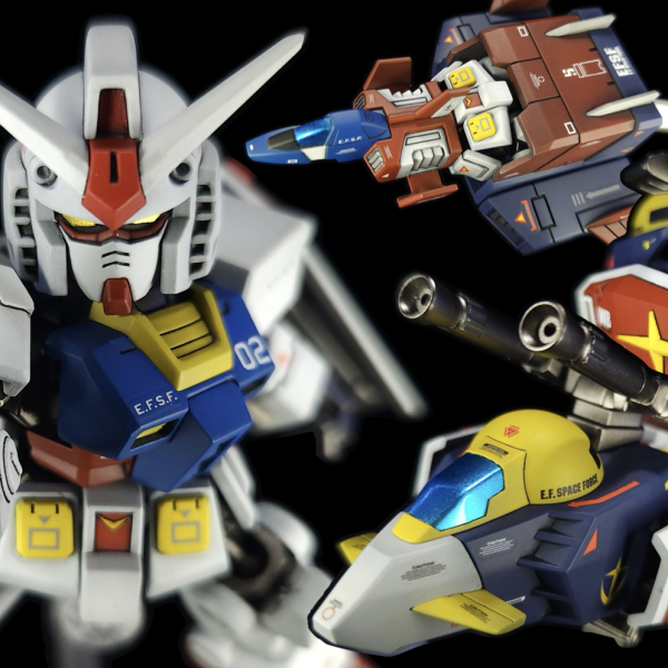 MOBILITY JOINT GUNDAM VOL.11 Gスカイ&Gブル&EXパーツ=ガンダム&Gファイター 全塗装の製作動画