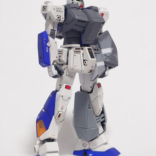 HGUC NT1とオリジンガンダムのミキシング中です。ガトリング、チョバムアーマー、ライフル、シールド作成中（3枚目）
