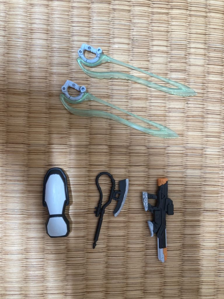 武装各種。塗り分けがされていないところは塗ったり墨入れもしました(gandam1)