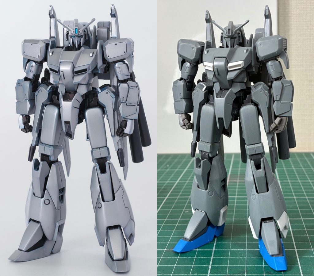 素組みとの比較メカメカしい機体なので合わせ目はさほど気にならないと思った&nbsp;改造