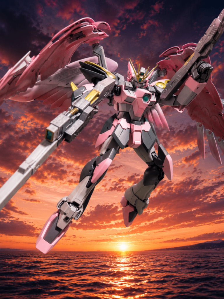 MG ウイングガンダムゼロカスタム　桜–2枚目/制作者：hiro60n