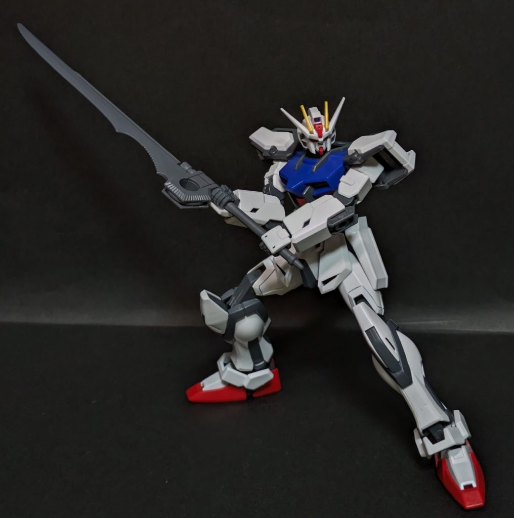 同じく大剣　グランドスラム！PGのストライクガンダムに付属したプラモデルオリジナルの大剣らしいですね。(gundam-kao1)実体剣っぽいけど、フェイズシフト装甲には通じないのでは……？？？