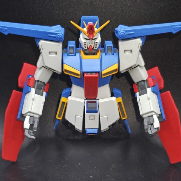 HGUC　ZZガンダムの上半身と腰部まで完成。