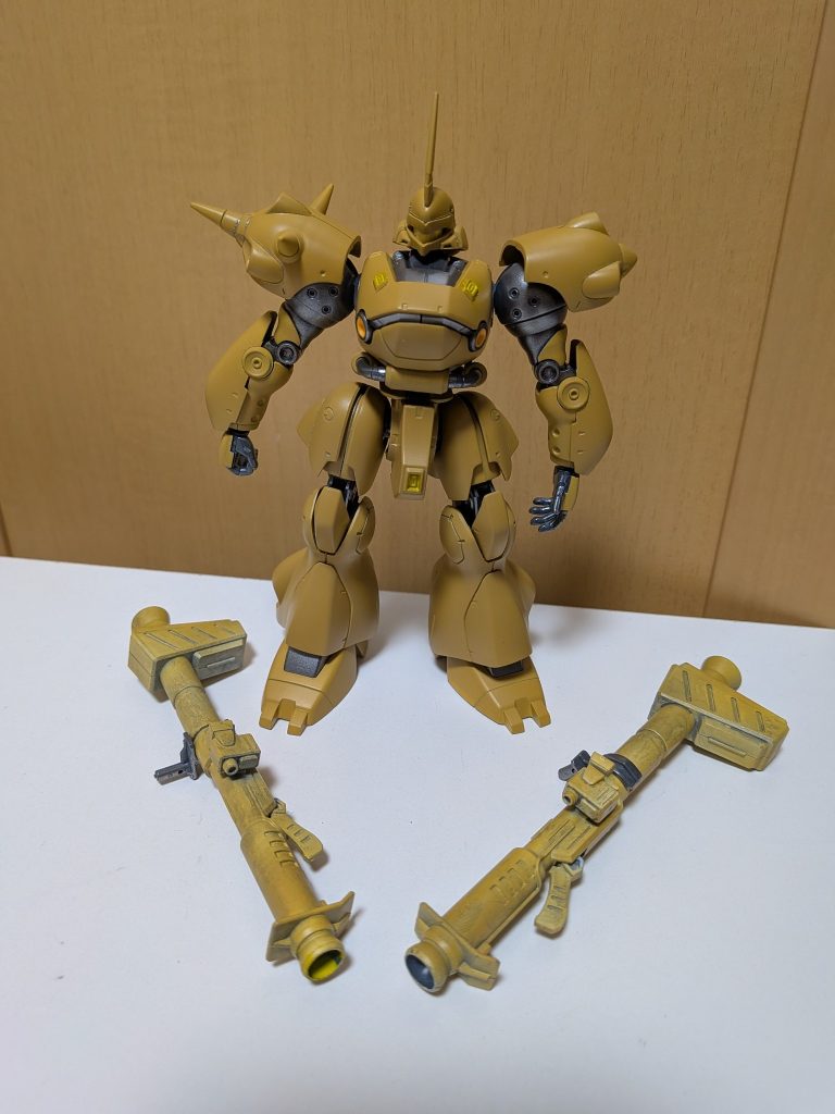 迷彩塗装前ーダークグリーンが良かったか？&nbsp;