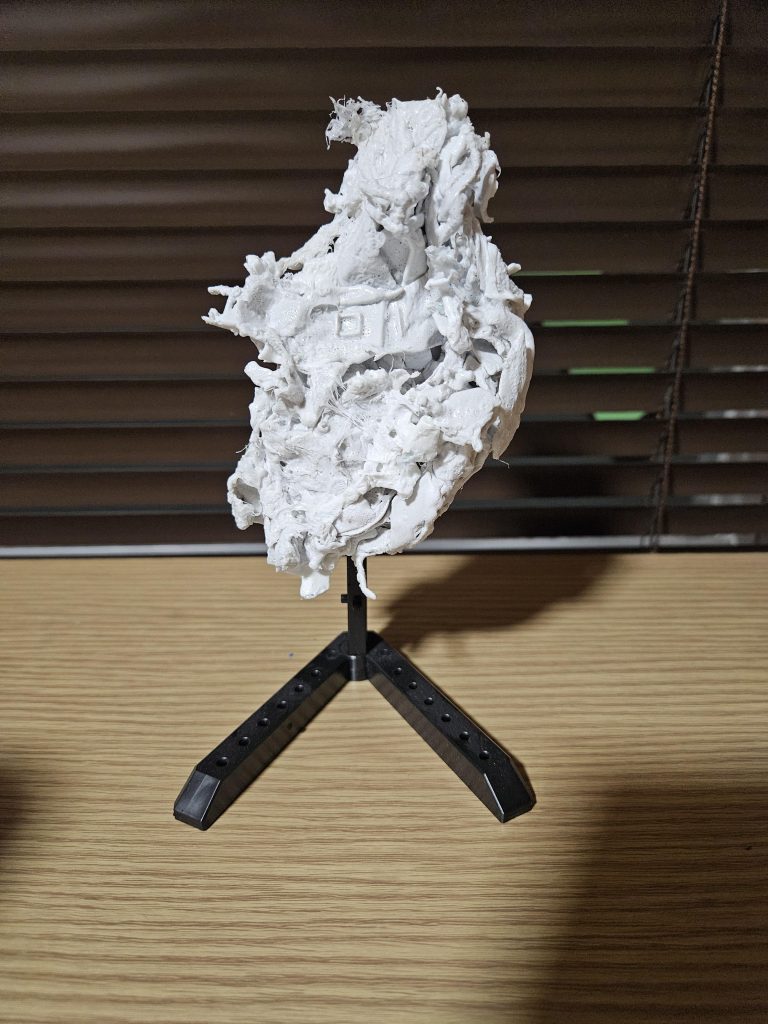作品名：ペルフェクティビリティだった物<p>タイトルどおりペルフェクティビリティだった物、塗装やり直そうと思って薄め液とツールウォッシュ間違えました。 バナージ君になんて言おうか？ 良い、言い訳有ったら教えて下さい。</p>
