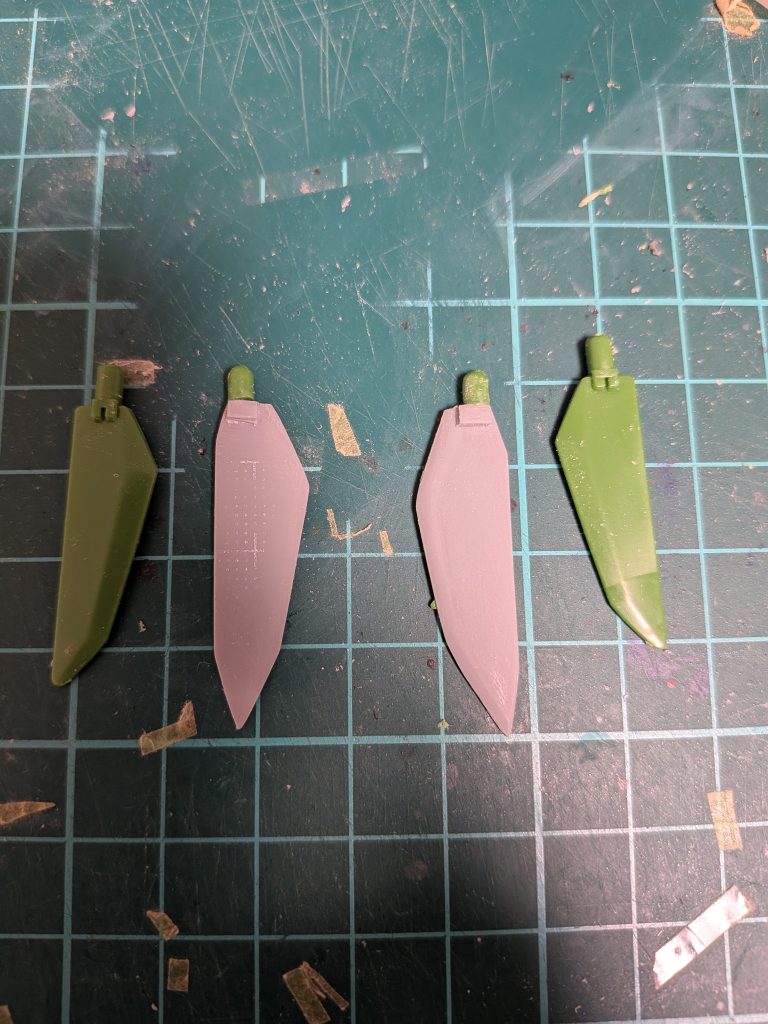 腰アーマーはキットより大きくしたかったのでプラ板で新規造形しました。いつもイイネ、コメント有難うございます!皆さんのコメントでモチベーション上がってます！