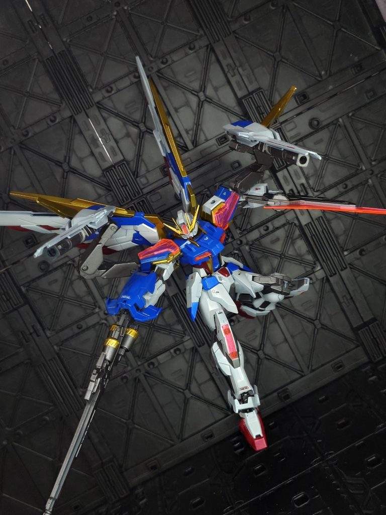 バインダービームキャノンをフレキシブルに可動させた全方位砲撃戦闘！！放射状のシルエットがたまりません🤤うーん、スタイリッシュ😆😆😆