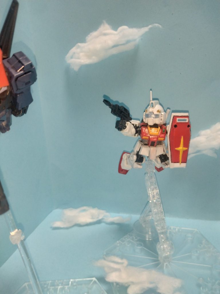 グリーンノア1でのリック・ディアスとの戦闘をイメージしています(gundam-kao4)